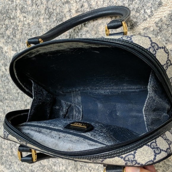 GG GUCCI MONOGRAM CANVAS LEATHER WOMEN'S HANDBAG - Picture 16 of 17